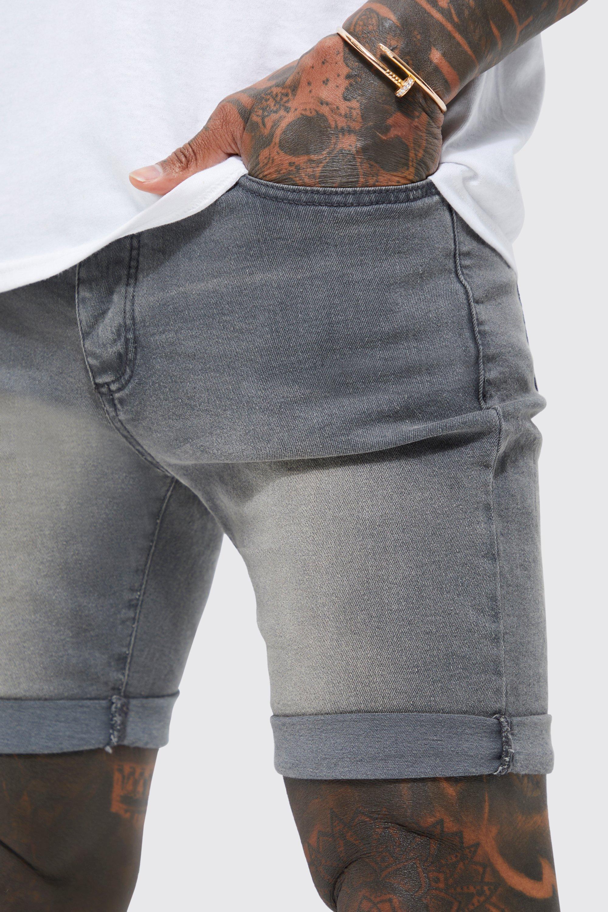 Skinny stretch shorts hot sale